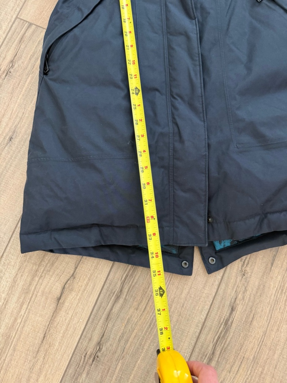 The North Face Women’s Arctic Parka goose Down hooded Jacket coat navy small - Picture 9 of 9